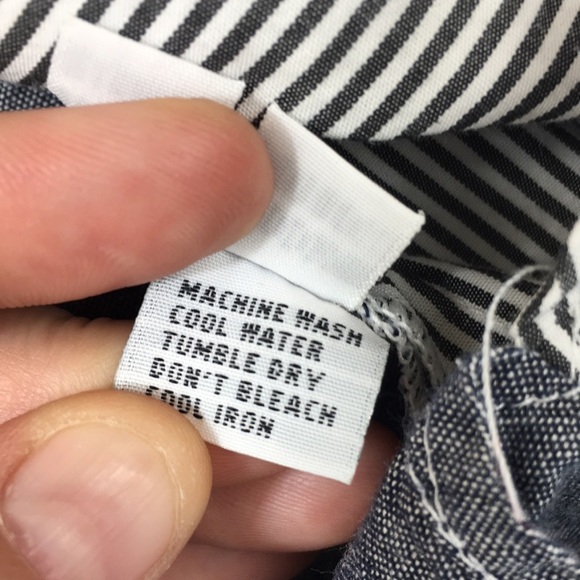 Planet Blue White Stripe Button‎ Front Shirt Womens 1 4-8 Long Sleeve Colorblock - Picture 15 of 16